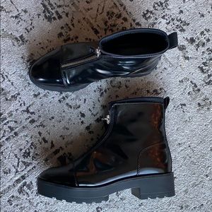 Zara Double Layer Zip Boots